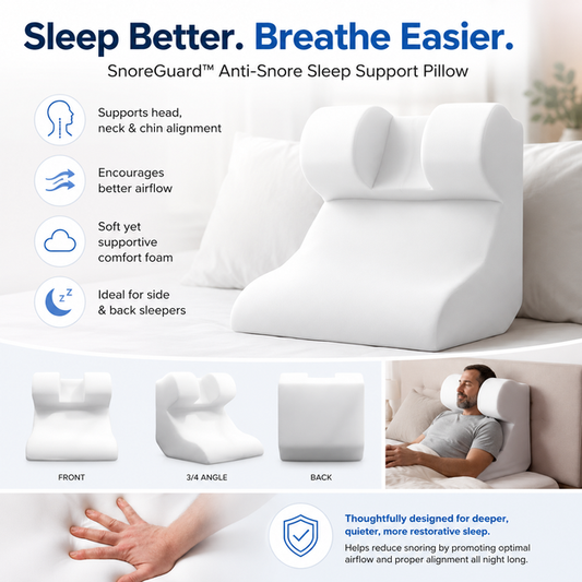 SnoreGuard™ Sleep Support Pillow for Snoring Relief
