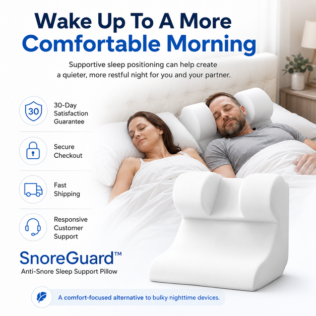 SnoreGuard™ Sleep Support Pillow for Snoring Relief